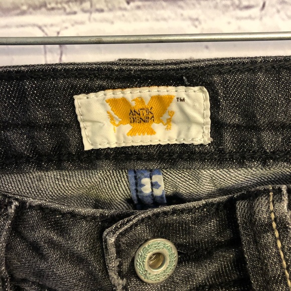 Antik Denim Distressed Gray Jeans - Picture 3 of 6